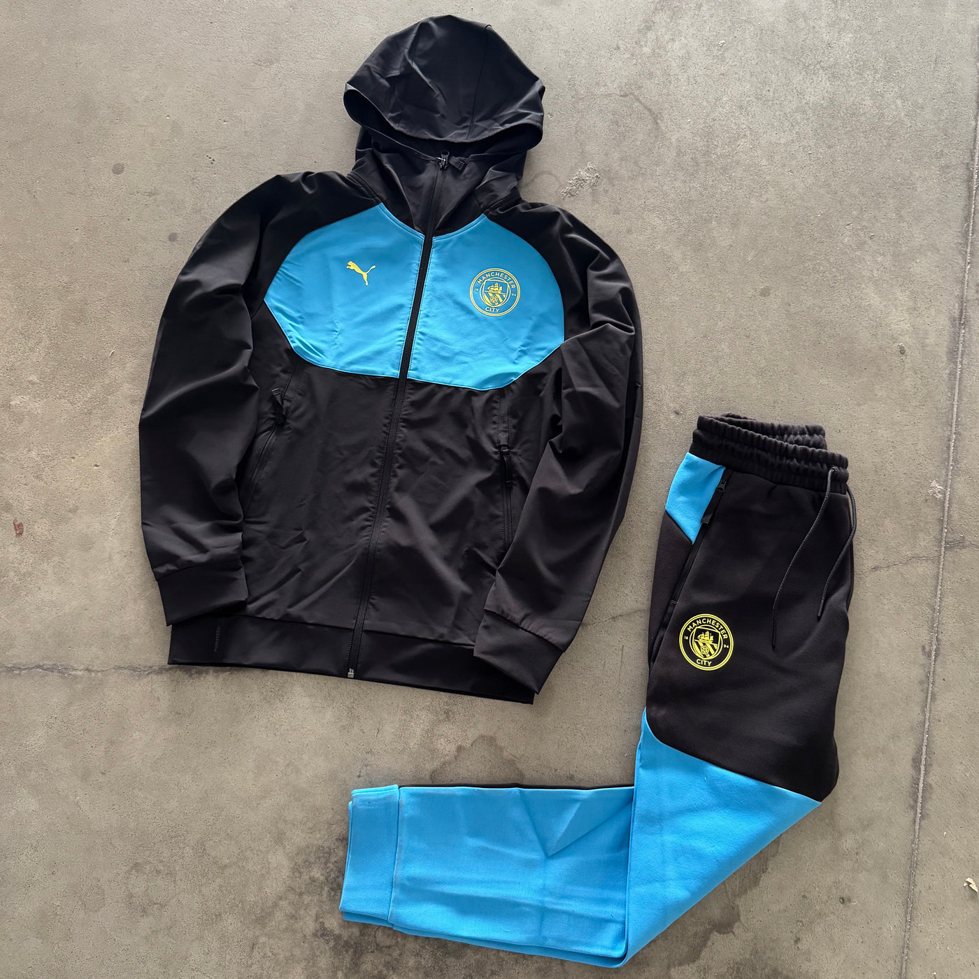 Tuta Puma Manchester City Nero/Blu