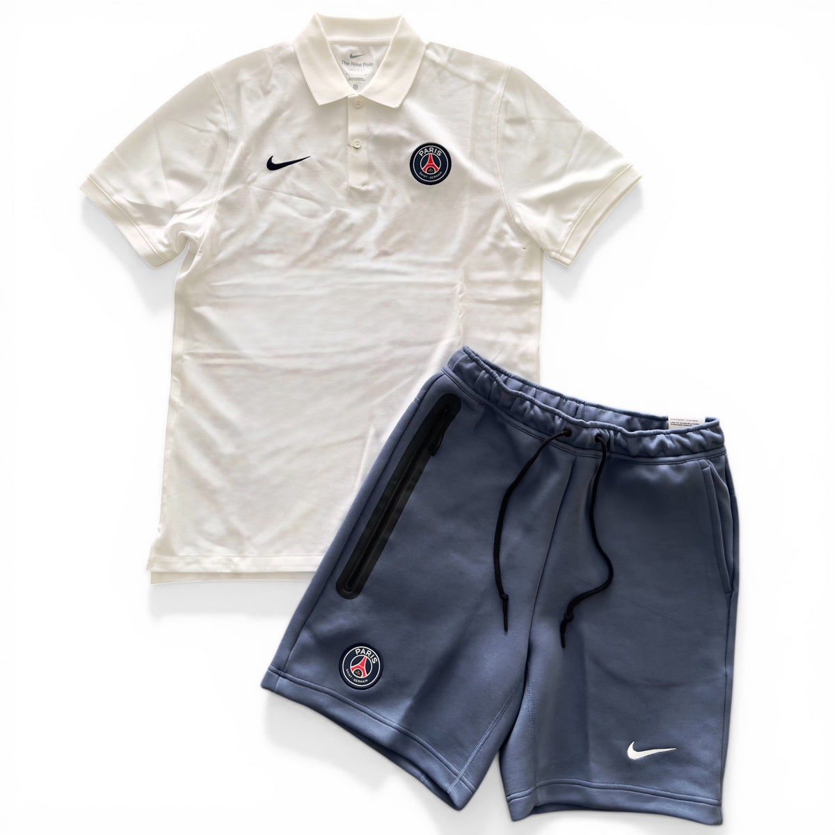 Outfit Nike PSG Polo Bianco/Blu