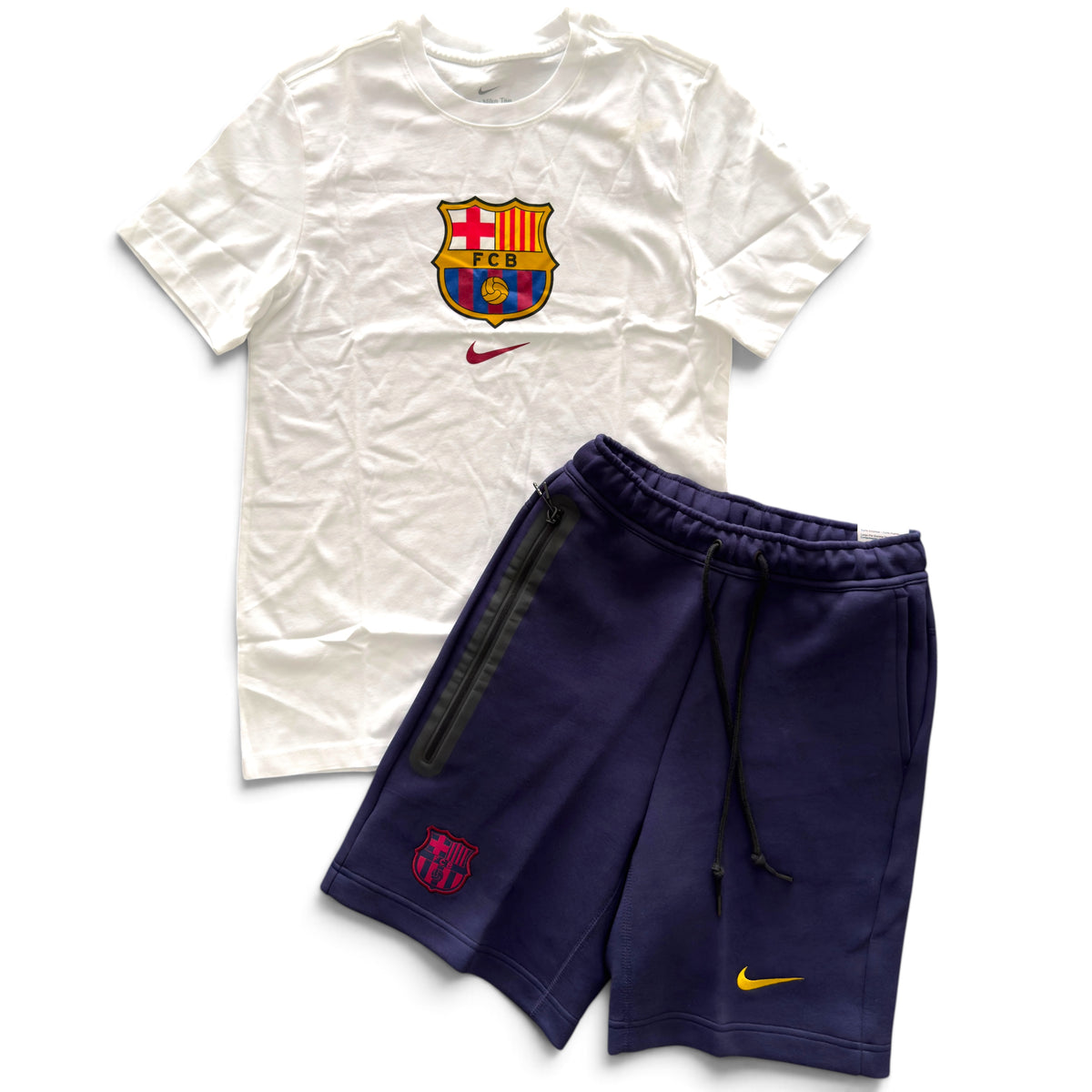 Outfit Nike Barcellona Bianco Tech