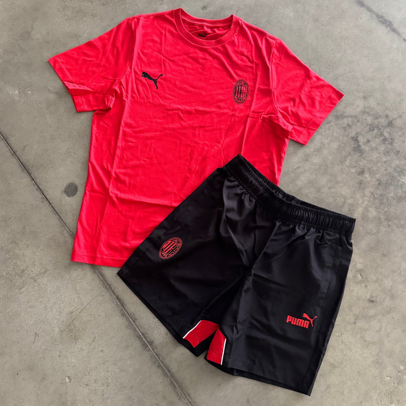 Outfit Puma Milan Rosso/Nero