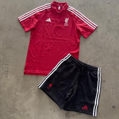 Outfit Adidas Liverpool Polo Rosso