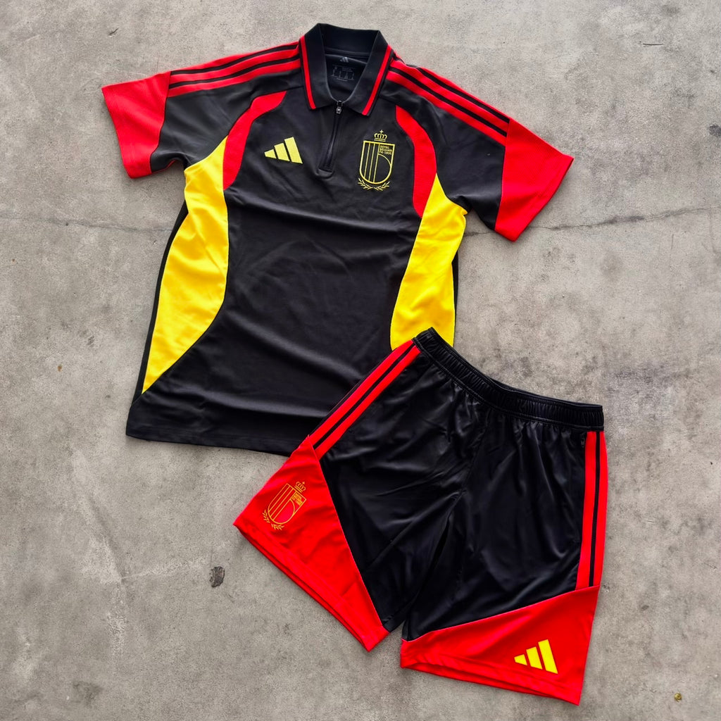Outfit Adidas Belgio Nero con Zip