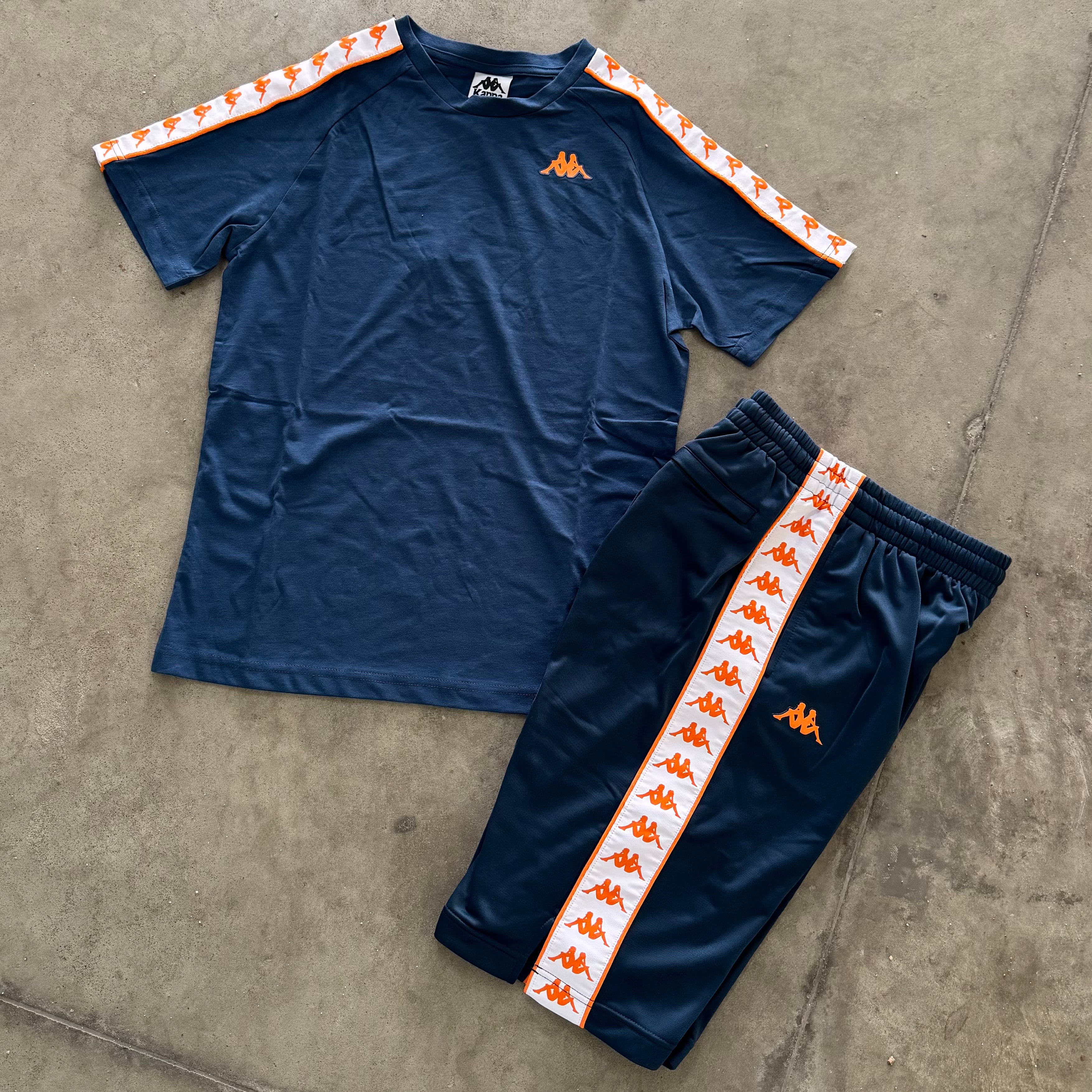 Outfit Kappa Coen Blu/Arancione