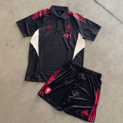 Outfit Adidas Liverpool Polo Nero