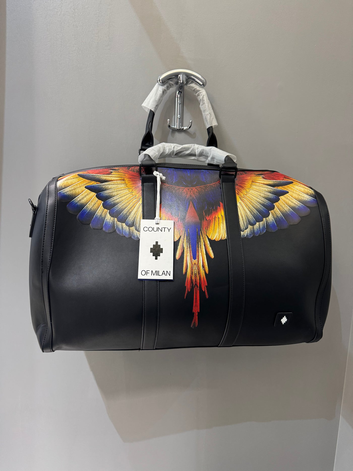 Valigia Marcelo Burlon XXL Nero/Yellow 130