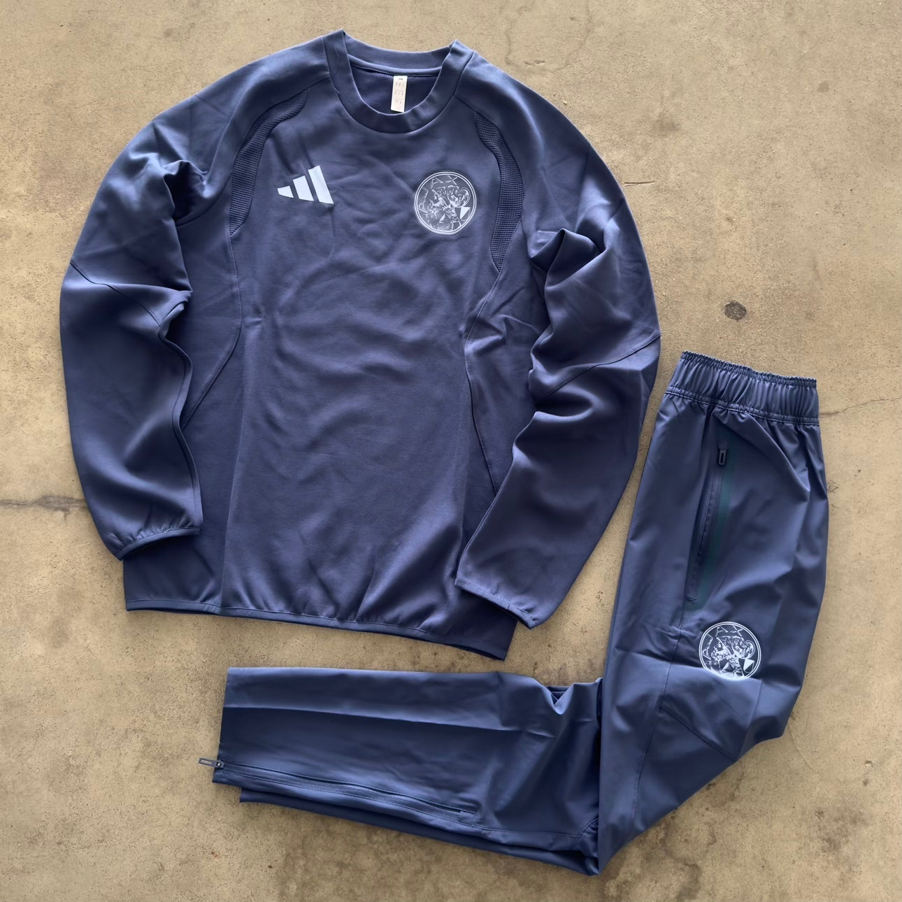 Tuta Adidas Ajax in Cotone Blu