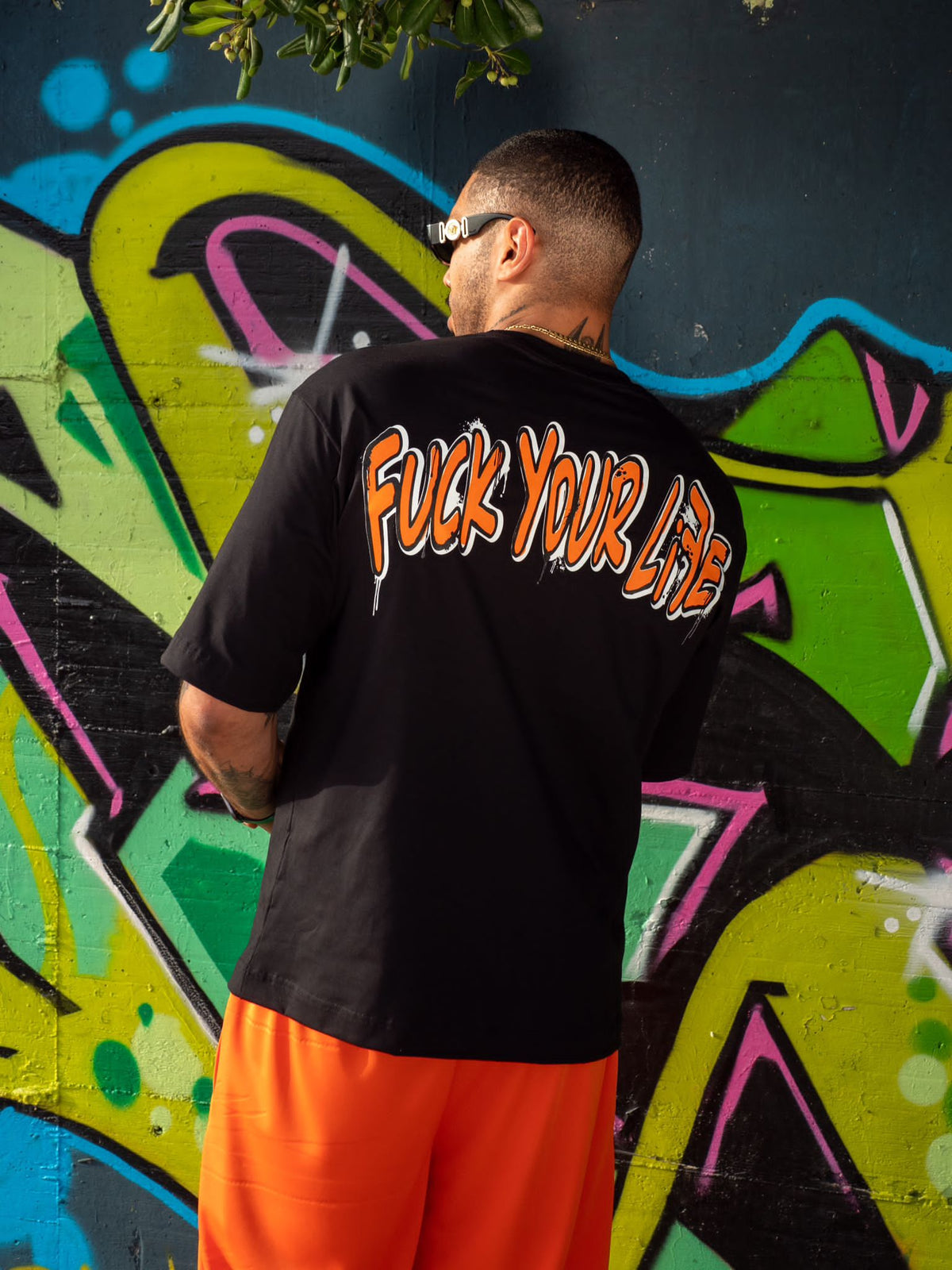 Outfit FuckYourLife San Francisco Nero/Arancio