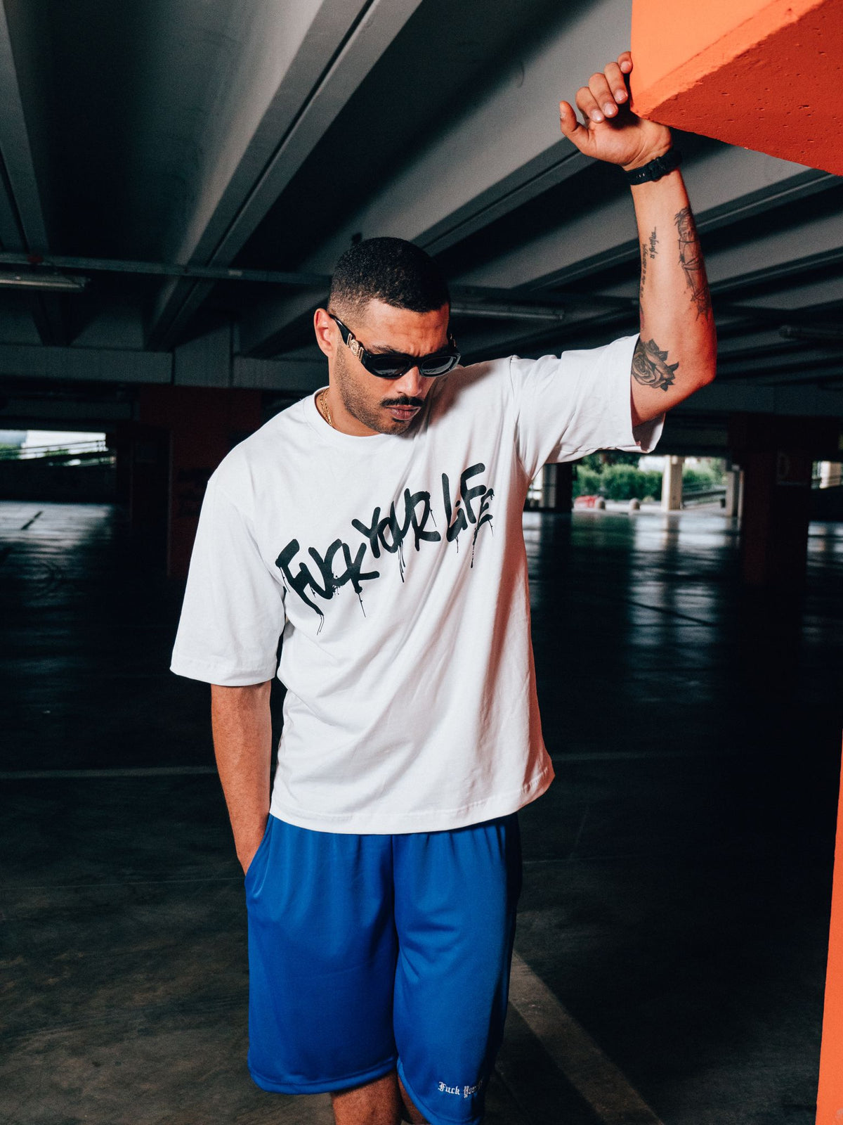 Outfit FuckYourLife London Bianco/Royal