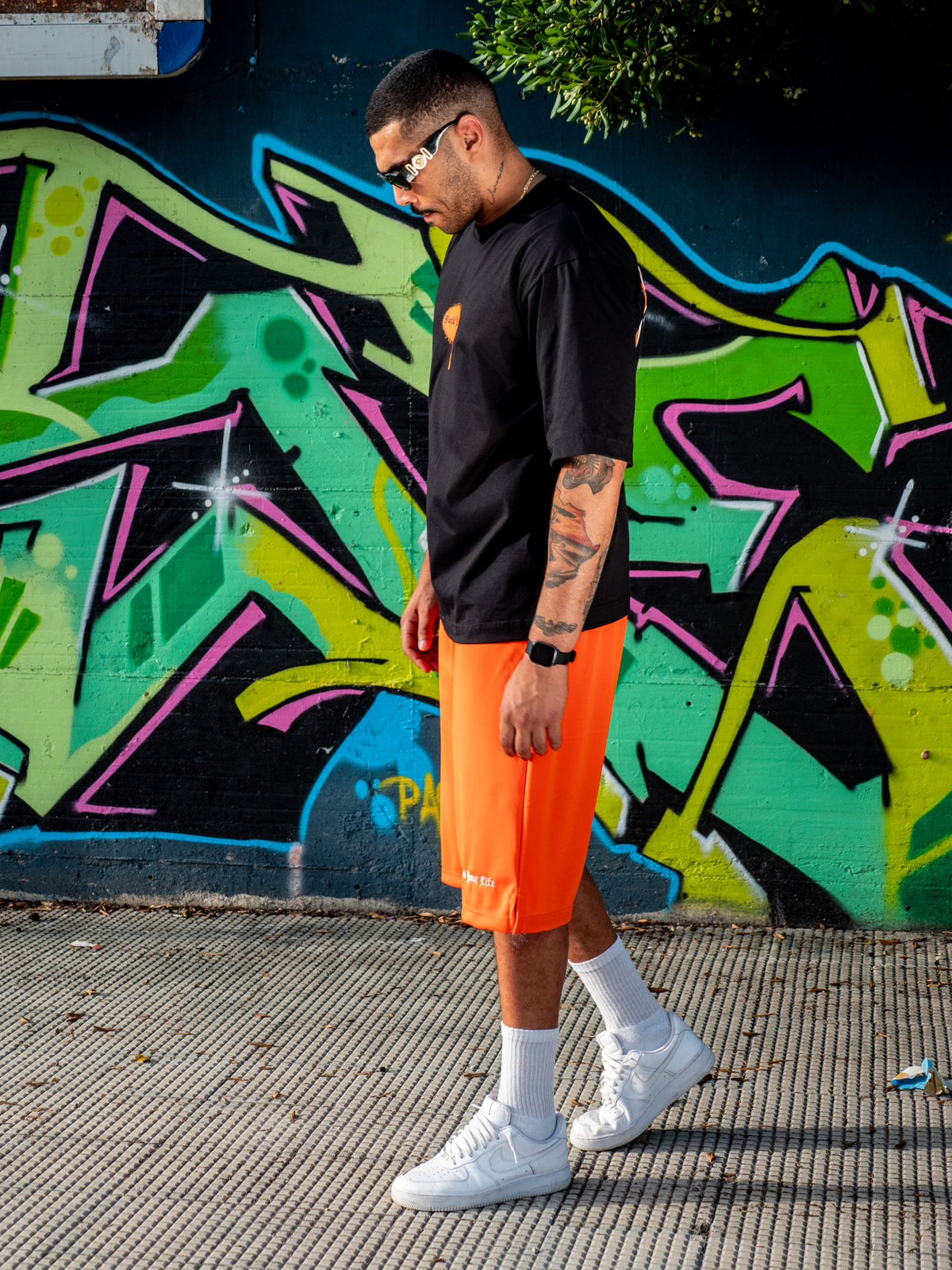 Outfit FuckYourLife San Francisco Nero/Arancio
