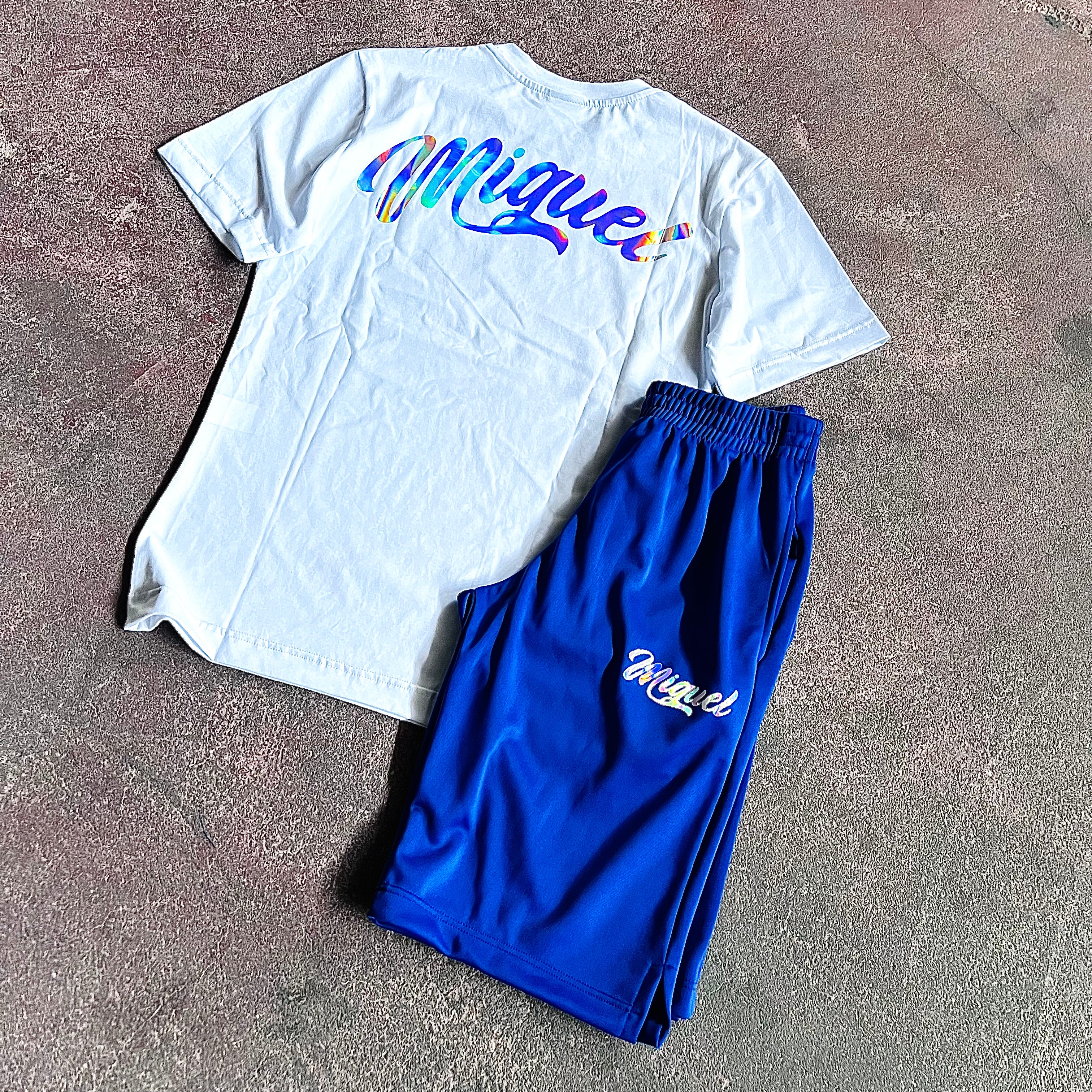 Outfit Miguel Ologramma Bianco/Royal