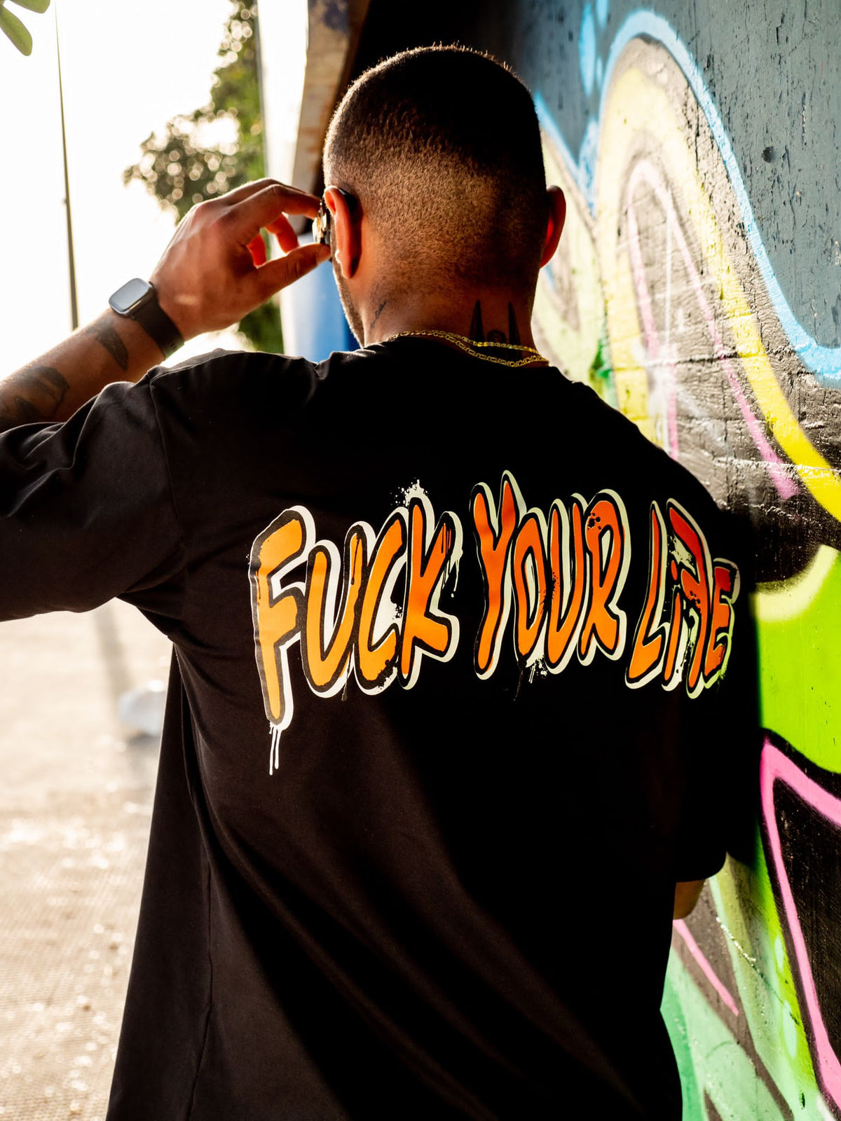 Outfit FuckYourLife San Francisco Nero/Arancio