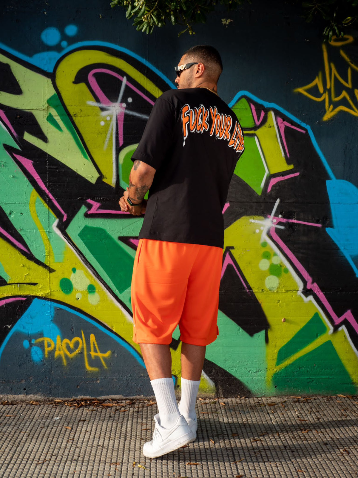 Outfit FuckYourLife San Francisco Nero/Arancio