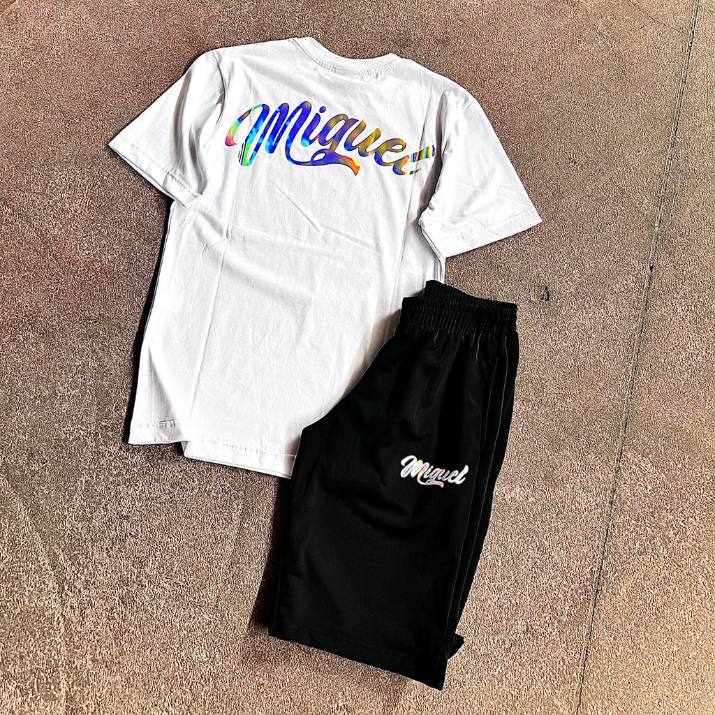 Outfit Miguel Ologramma Bianco/Nero