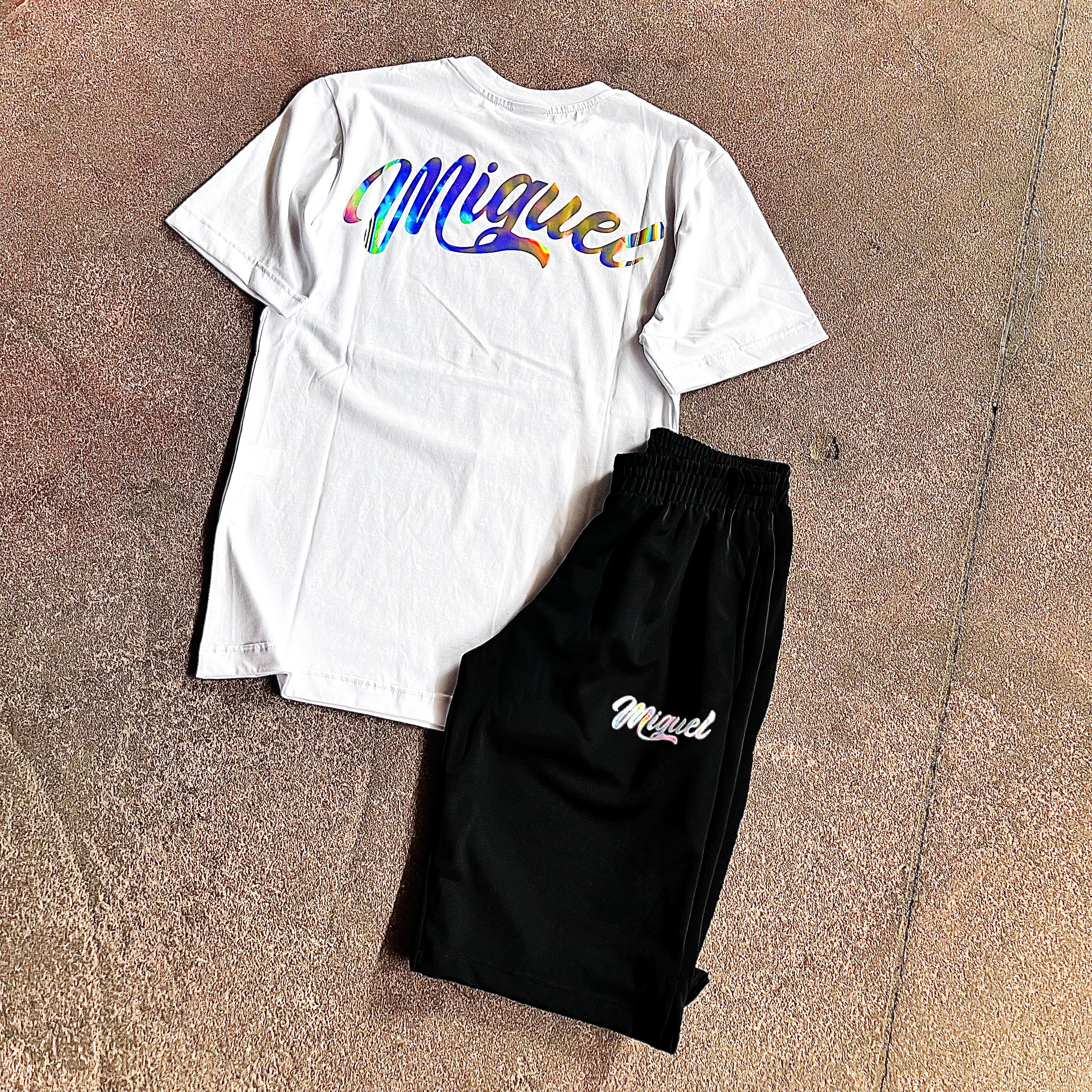 Outfit Miguel Ologramma Bianco/Nero