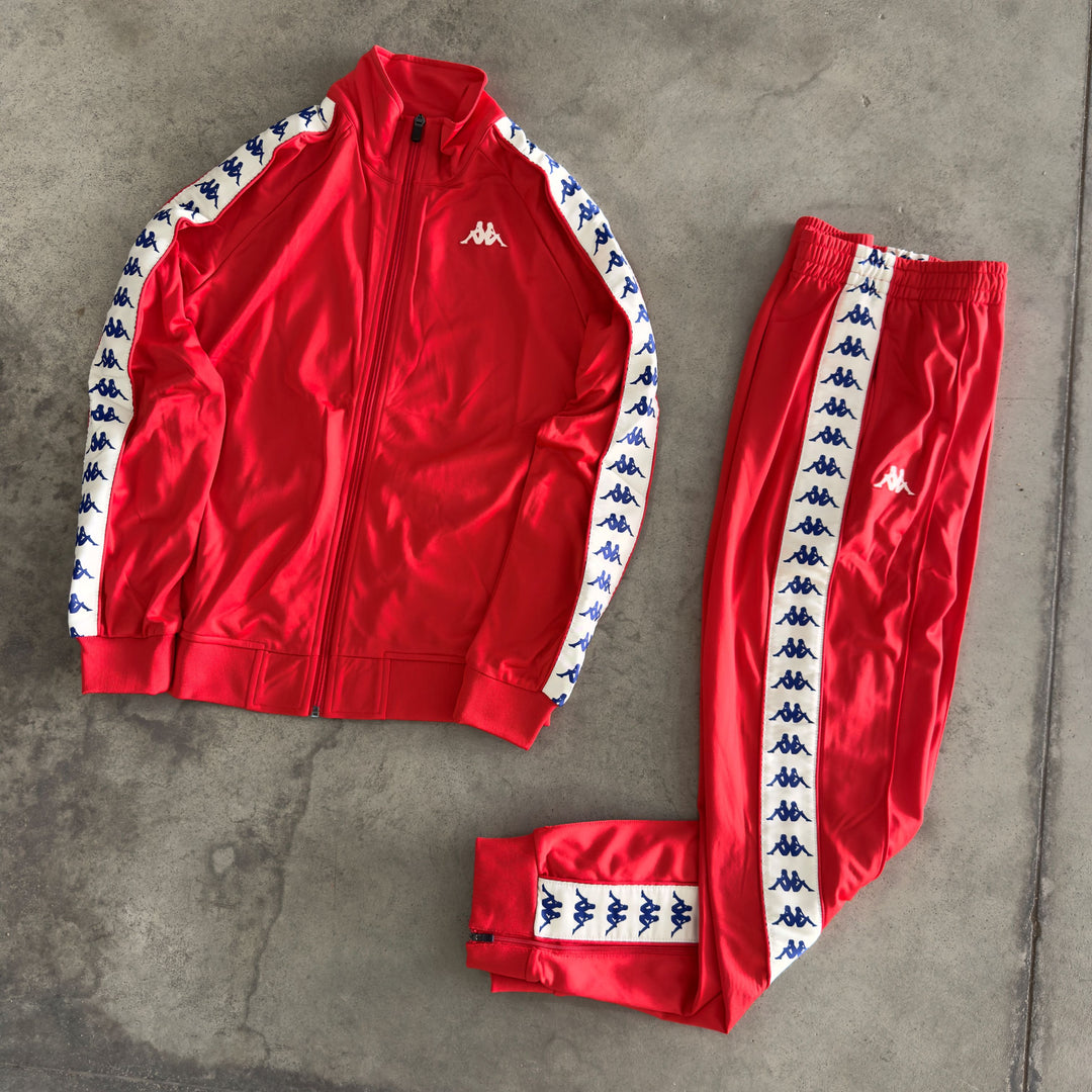 Tuta Kappa Rossa Felpe Kappa Uomo Con Zip Tuta Kappa Felpa Kappa