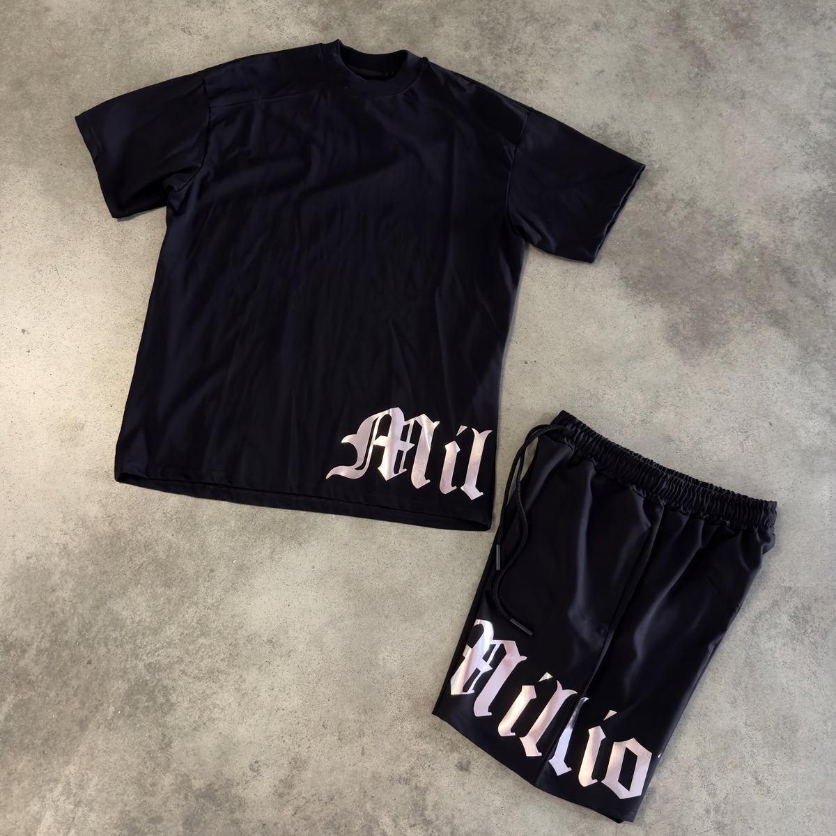 Outfit Million Rainbow Nero Rosé