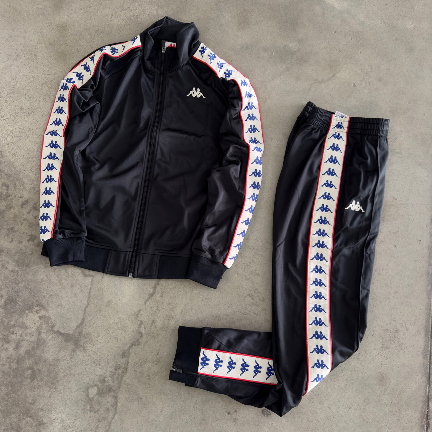 Tuta Kappa Nero/Bianco Antico – MBMSPORT