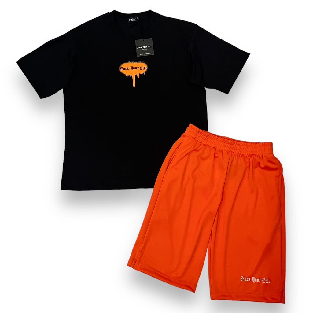 Outfit FuckYourLife San Francisco Nero/Arancio