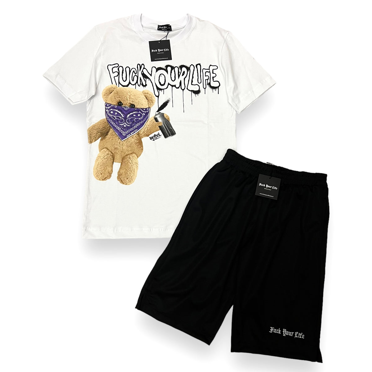 Outfit FuckYourLife Tokyo Bianco/Nero